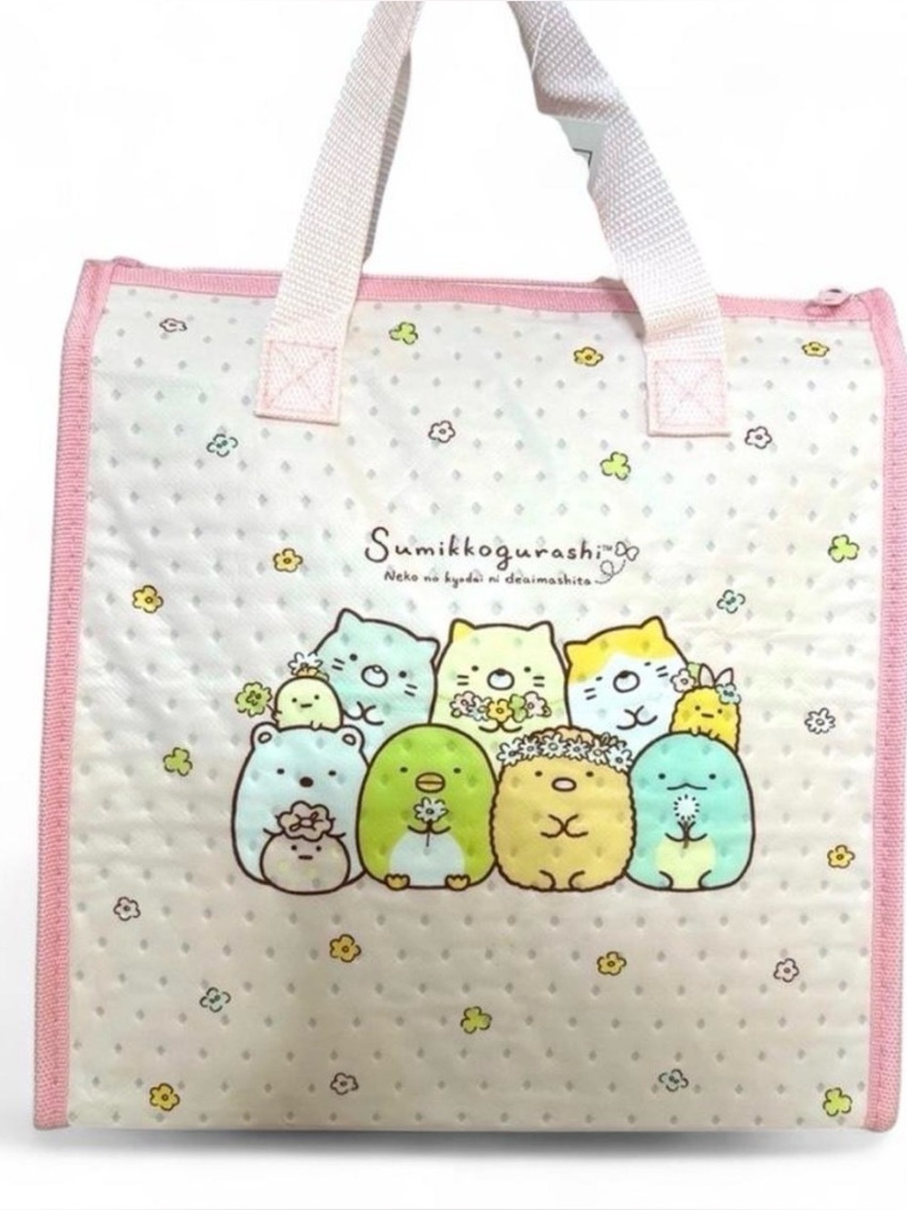 Sanrio Summiko Gurashi Insulated Cooler Lunch Tote Bag Pink